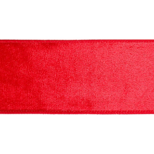 12 Pack: 2.5" x 25ft. Velvet Wired Ribbon by Celebrate It™
